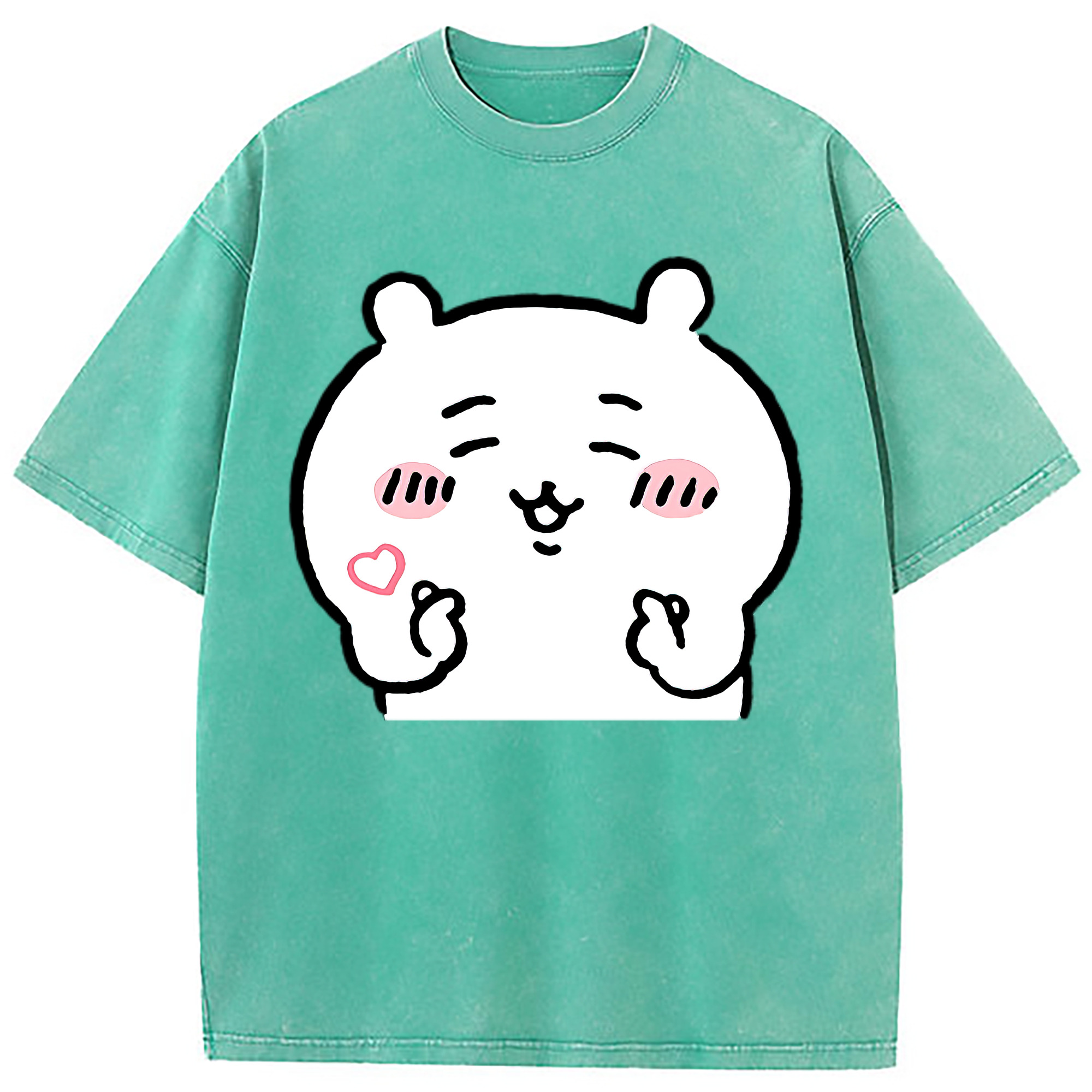 （画像用） ちいかわ ちいかわ Chii-kawa chiikawa 綿100% ヴィンテージ風 半袖Tシャツ（フロントプリント）